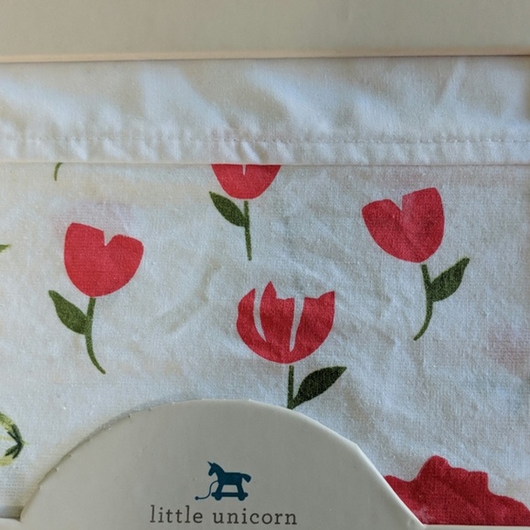 Little Unicorn Percale Crib Skirt - Picture 2 of 6